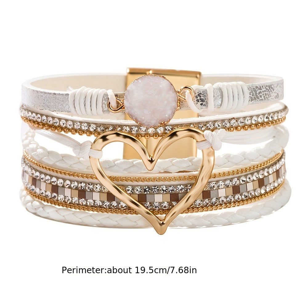 Bronwen | Bohemian Layered Leather Bracelet