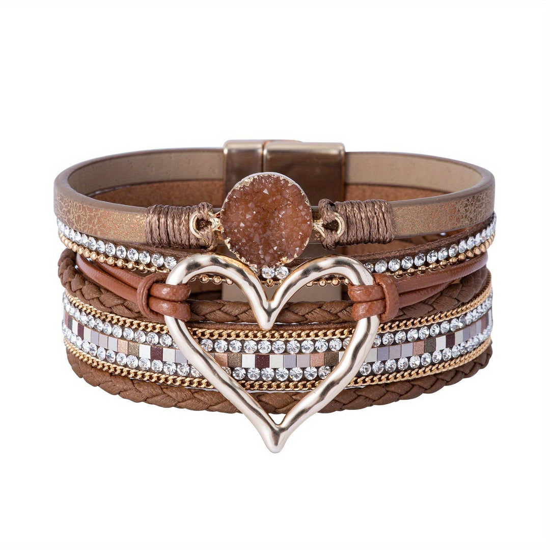 Bronwen | Bohemian Layered Leather Bracelet