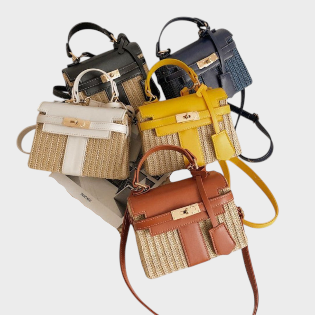 Hand-Stitched Leather Evening Handbag