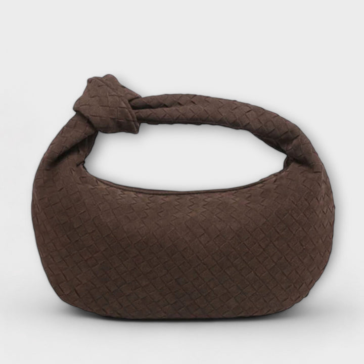 Large Woven Bag with Knot Detail