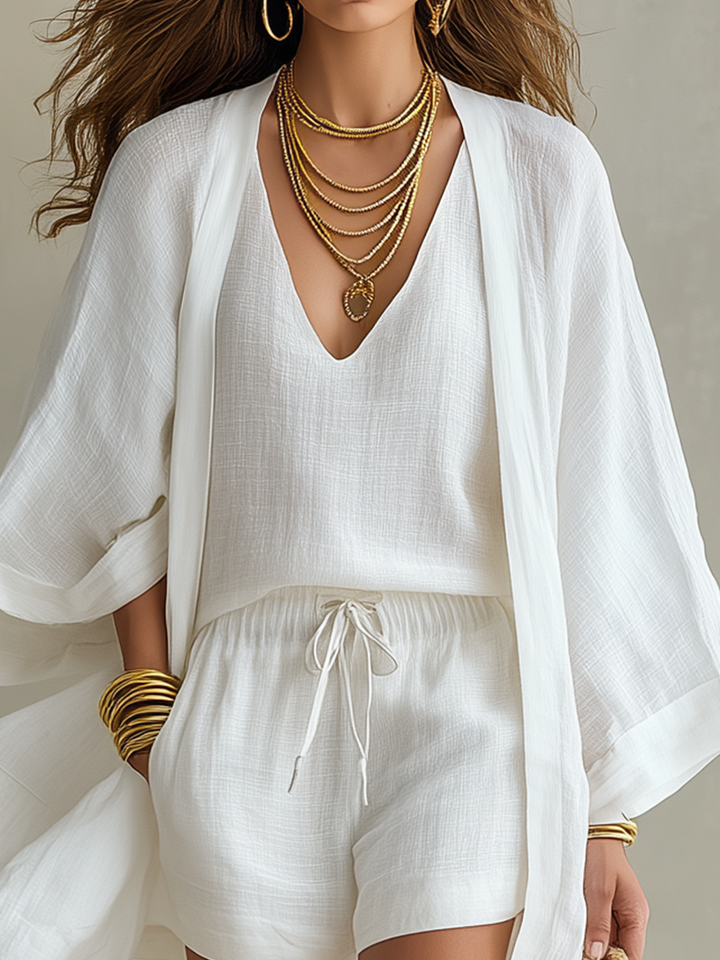 DOROTHEA | THREE-PIECE LINEN CO-ORD SET
