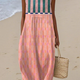 CAITRÍONA | PASTEL STRIPE MIDI DRESS