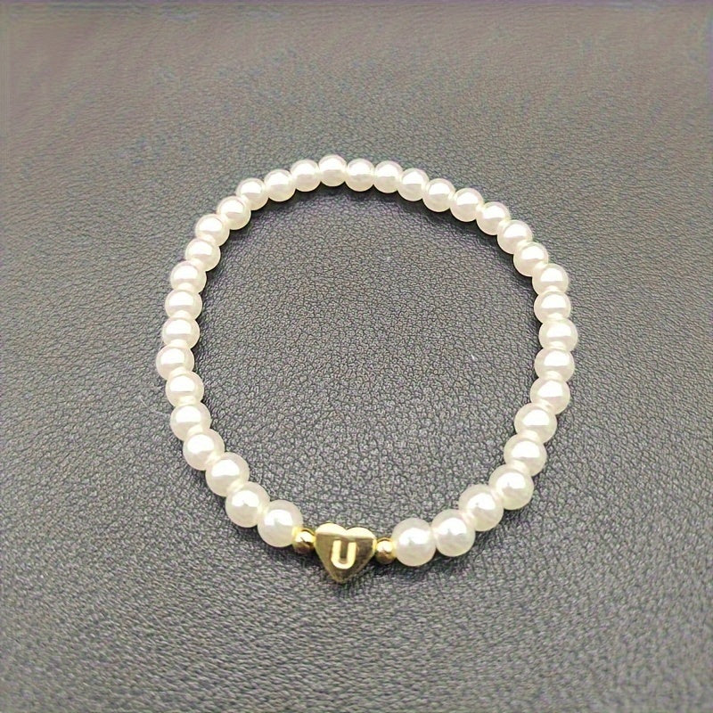 Abigail | Heart Initial Bracelet (A–Z)