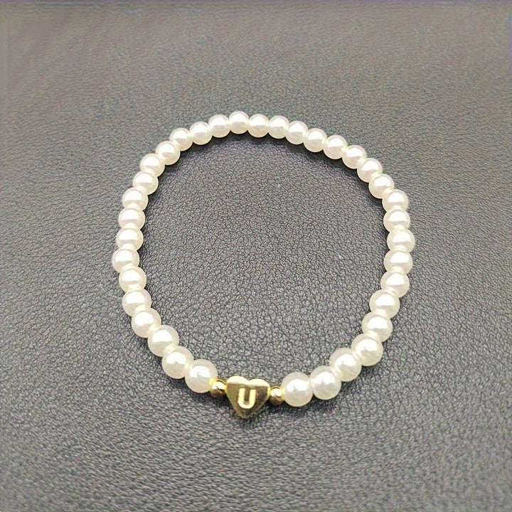 Abigail | Heart Initial Bracelet (A–Z)