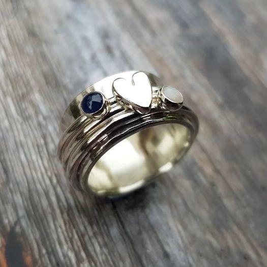 Juliet | Sparkling Silver Heart Ring
