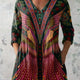 Ruby | Tropical Bird V-Neck Shirt