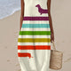 GORMFHLAITH | DACHSHUND PRINT MIDI DRESS