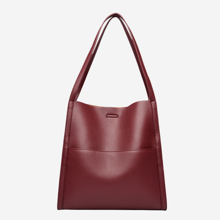 Structured Leather Shoulder Bag