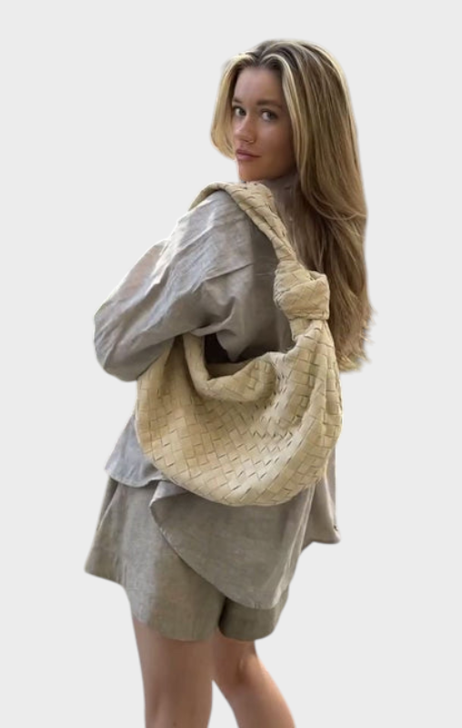 Structured Faux Leather Everyday Bag