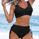CAOILFHIONN | HIGH-WAISTED CROSS-FRONT BIKINI SET