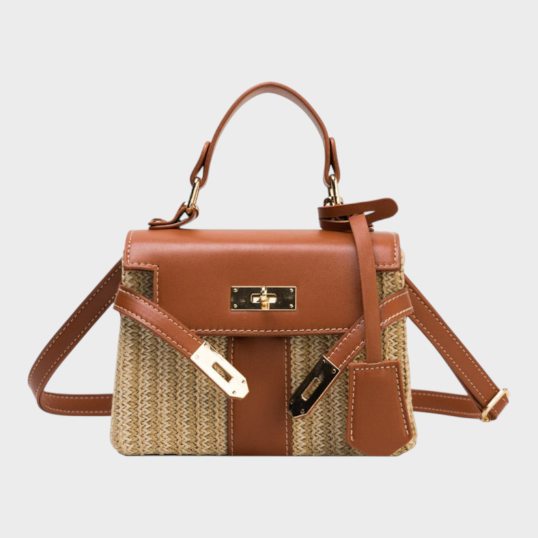Hand-Stitched Leather Evening Handbag