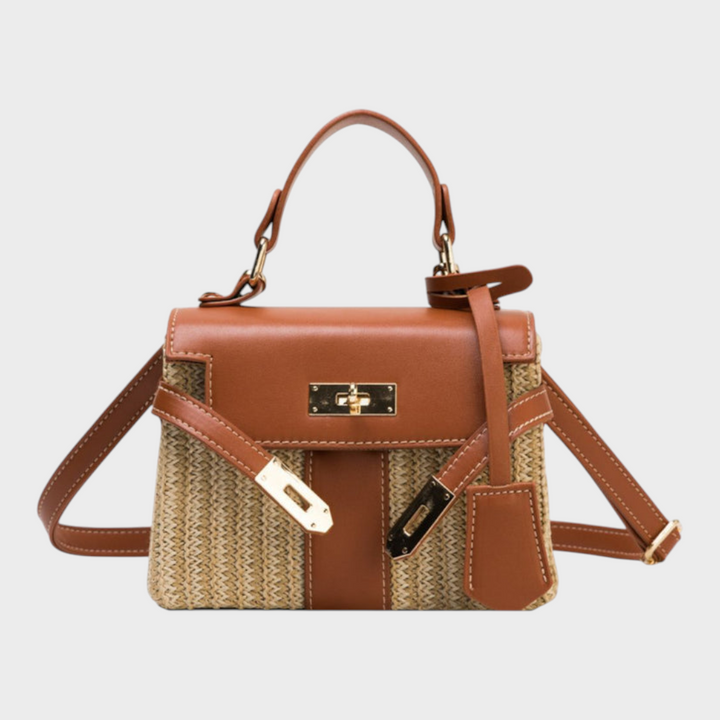 Hand-Stitched Leather Evening Handbag