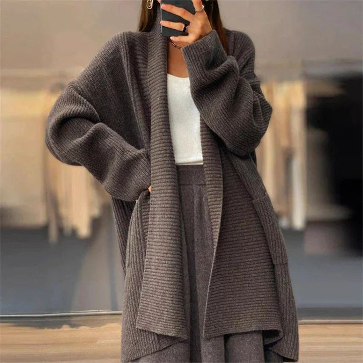 MARGARET | OVERSIZED LONG-SLEEVE CARDIGAN WITH LARGE POCKETS