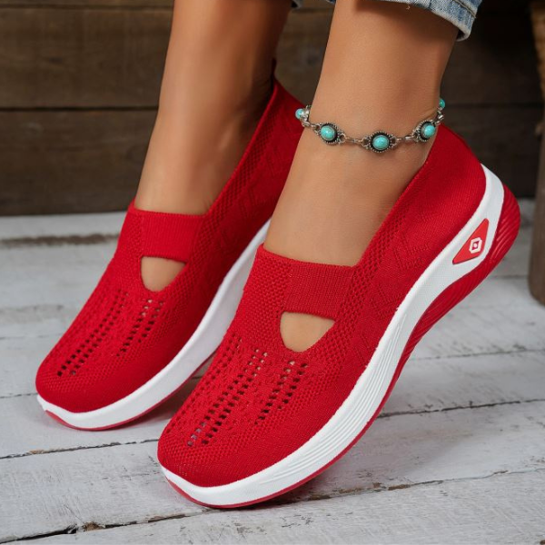 MURIEL | KNIT PLATFORM TRAINERS