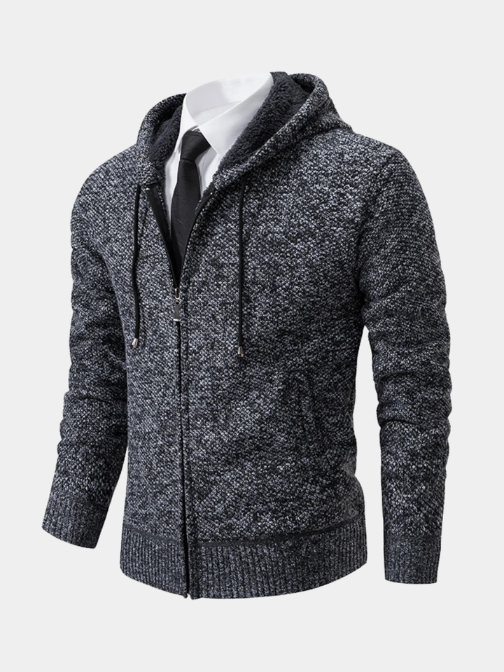 Mens Zip Front Cardigan