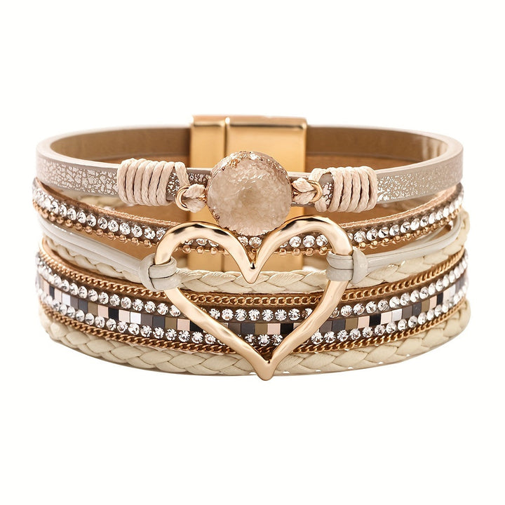 Bronwen | Bohemian Layered Leather Bracelet