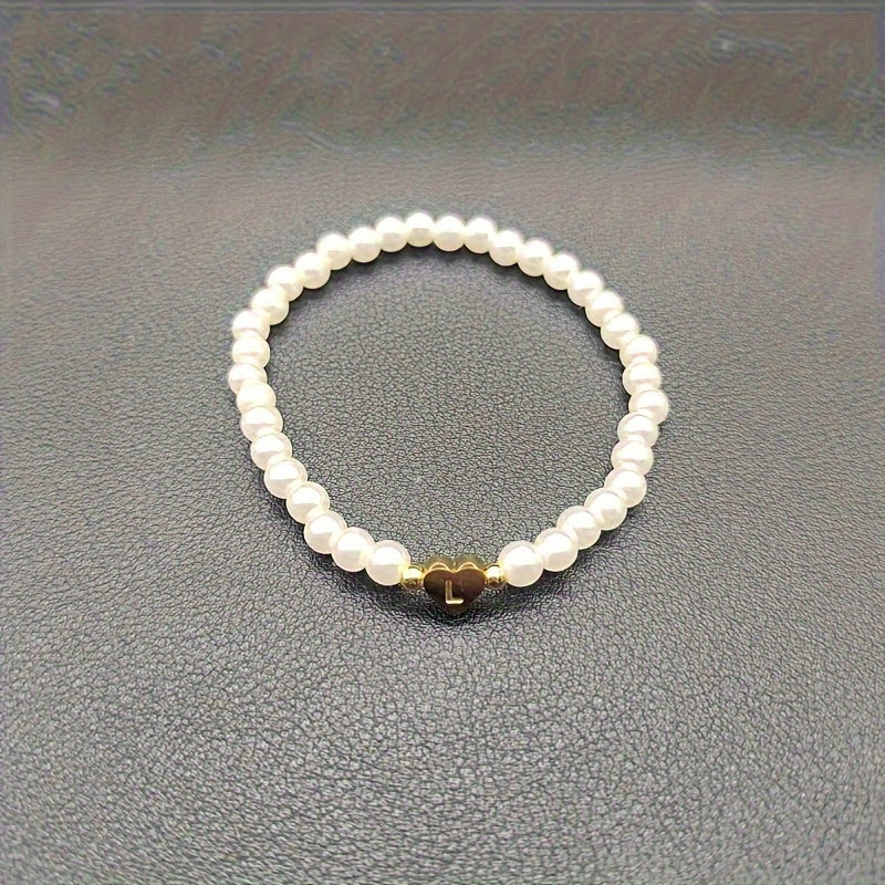 Abigail | Heart Initial Bracelet (A–Z)