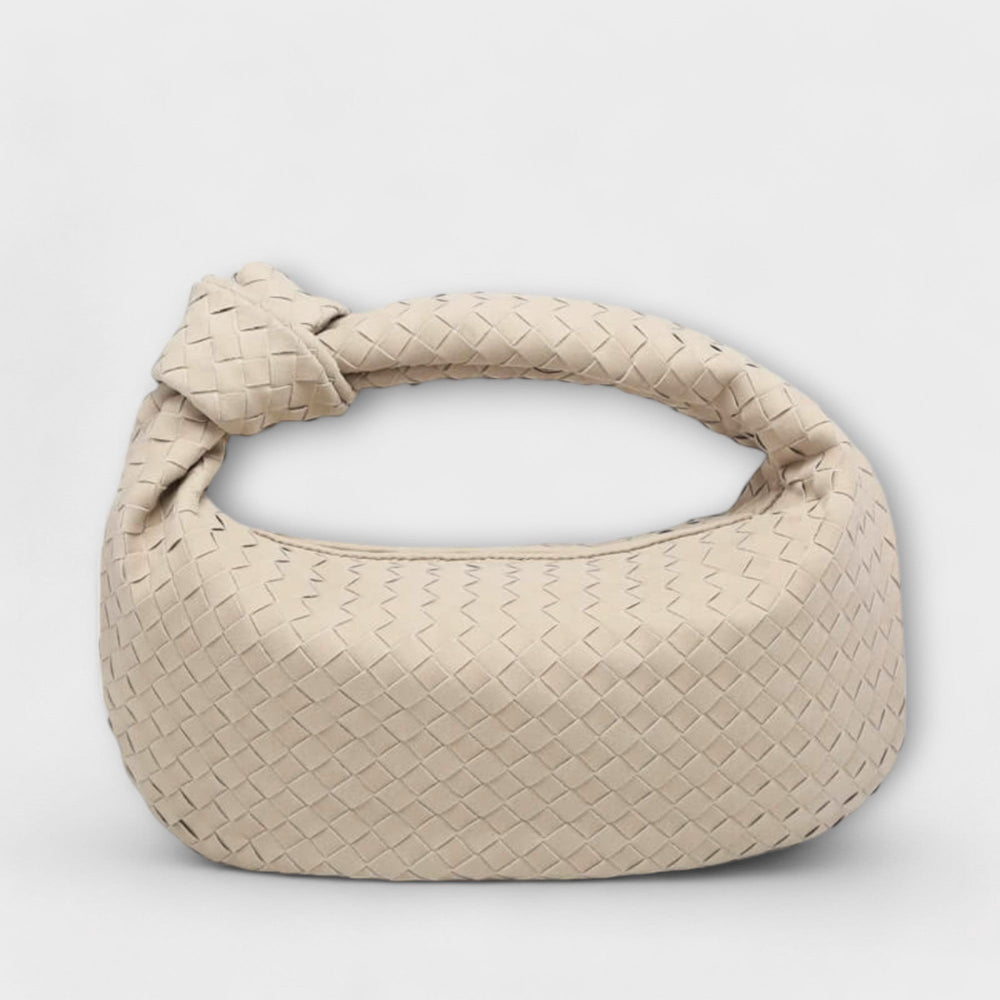 Large Woven Bag with Knot Detail