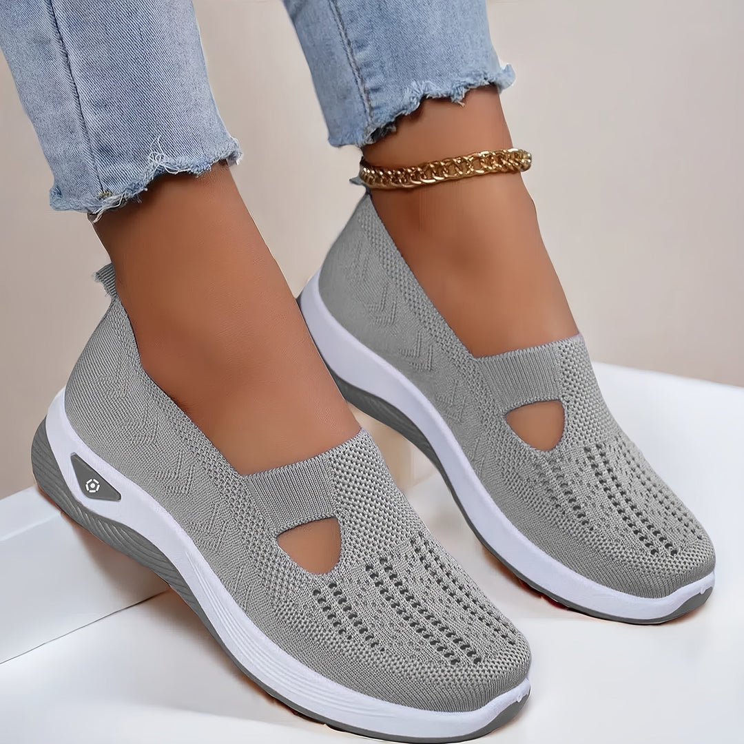 MURIEL | KNIT PLATFORM TRAINERS