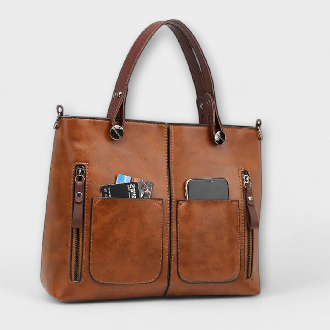 Minimalist Structured Leather Handbag
