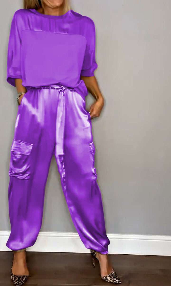 Doris | Satin Elegance Co-Ord Set