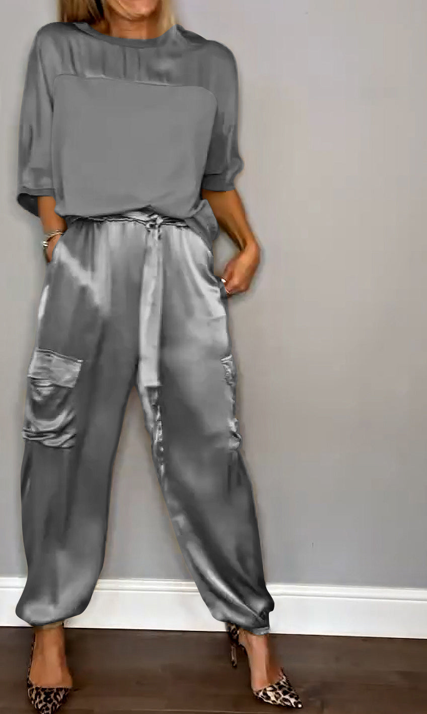 Doris | Satin Elegance Co-Ord Set