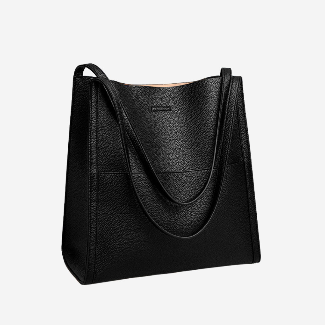 Structured Leather Shoulder Bag