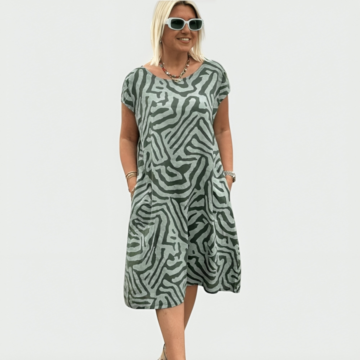 Patricia | Printed Summer Midi Dress