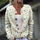 AGNES | FLORAL PRINT BUTTON CARDIGAN