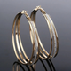 Peggy | Retro Gold Hoop Earrings