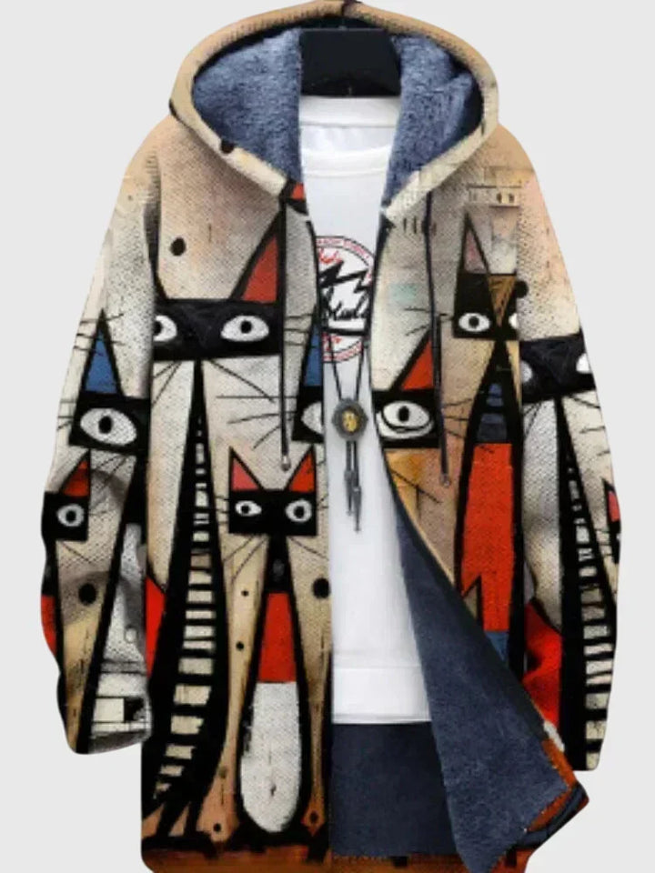 Anna - Jacket with artistic print
