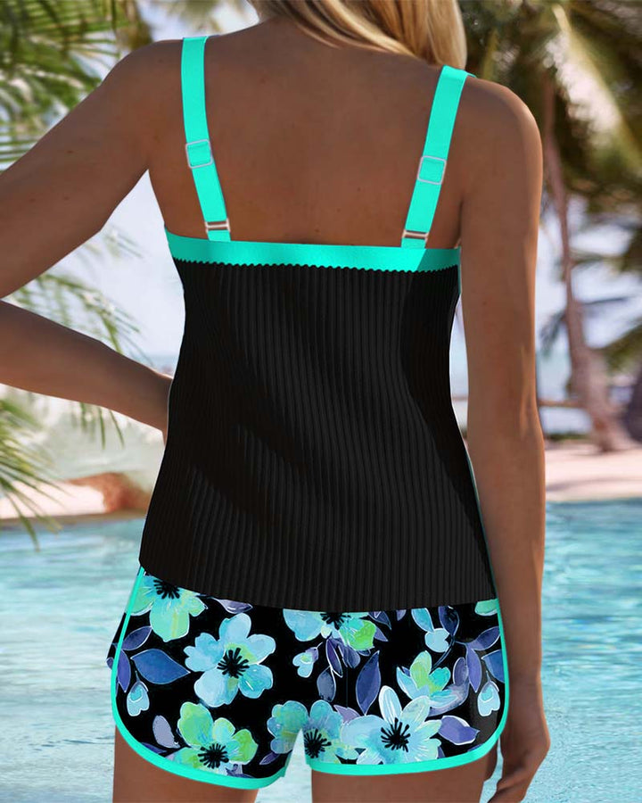 CATHERINE | ELEGANT TWO-PIECE TANKINI SET