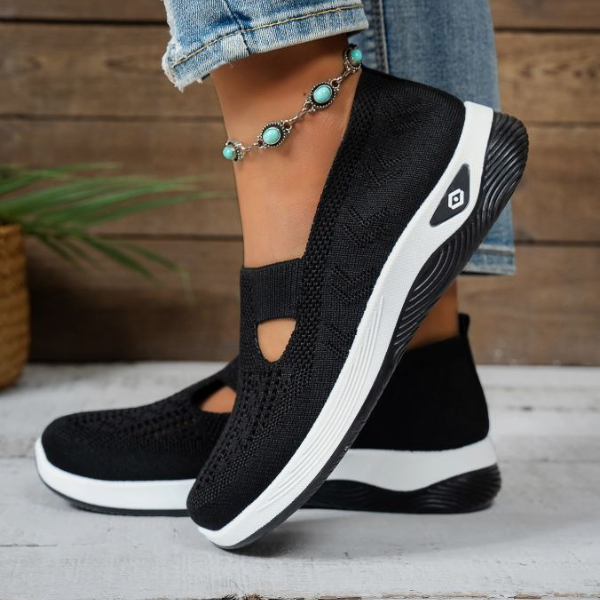 MURIEL | KNIT PLATFORM TRAINERS