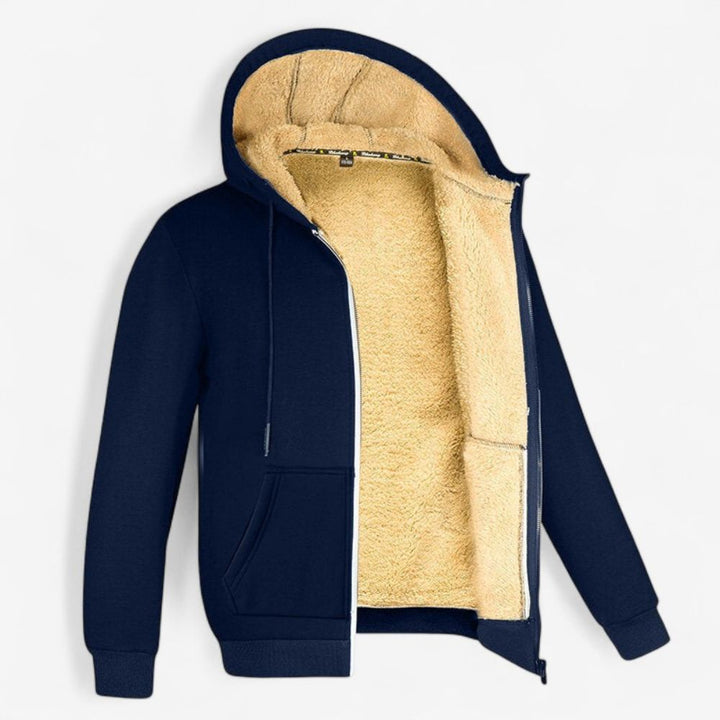 Mens Hooded Long Sleeve Puffer Jacket