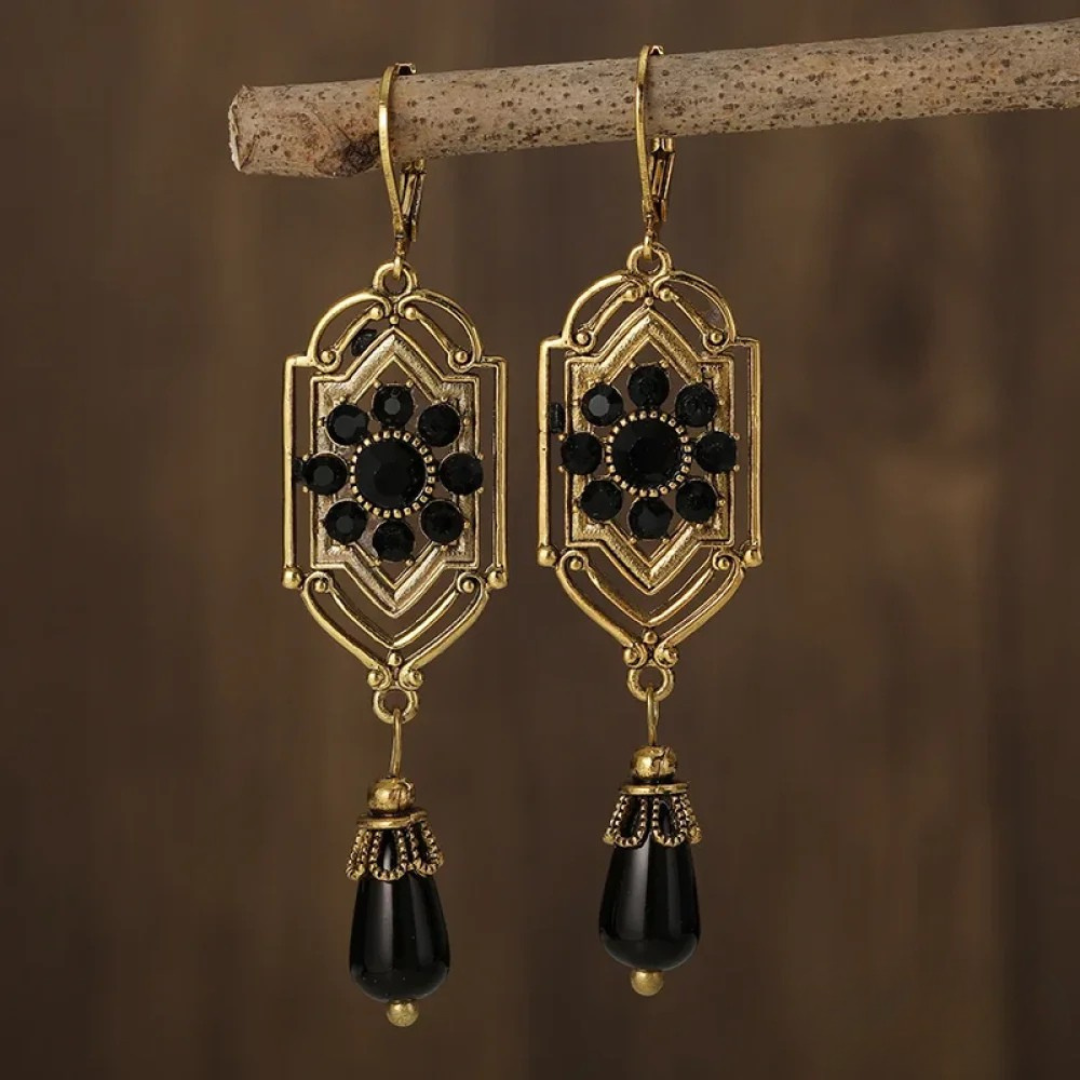 Corinne | Elegant Crystal Drop Earrings