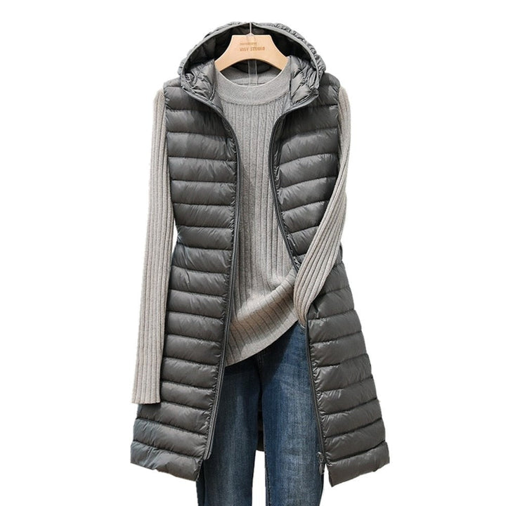 Womens Longline Long Gilet