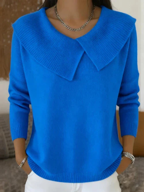 Damhnait | Warm Pullover with Soft Collar