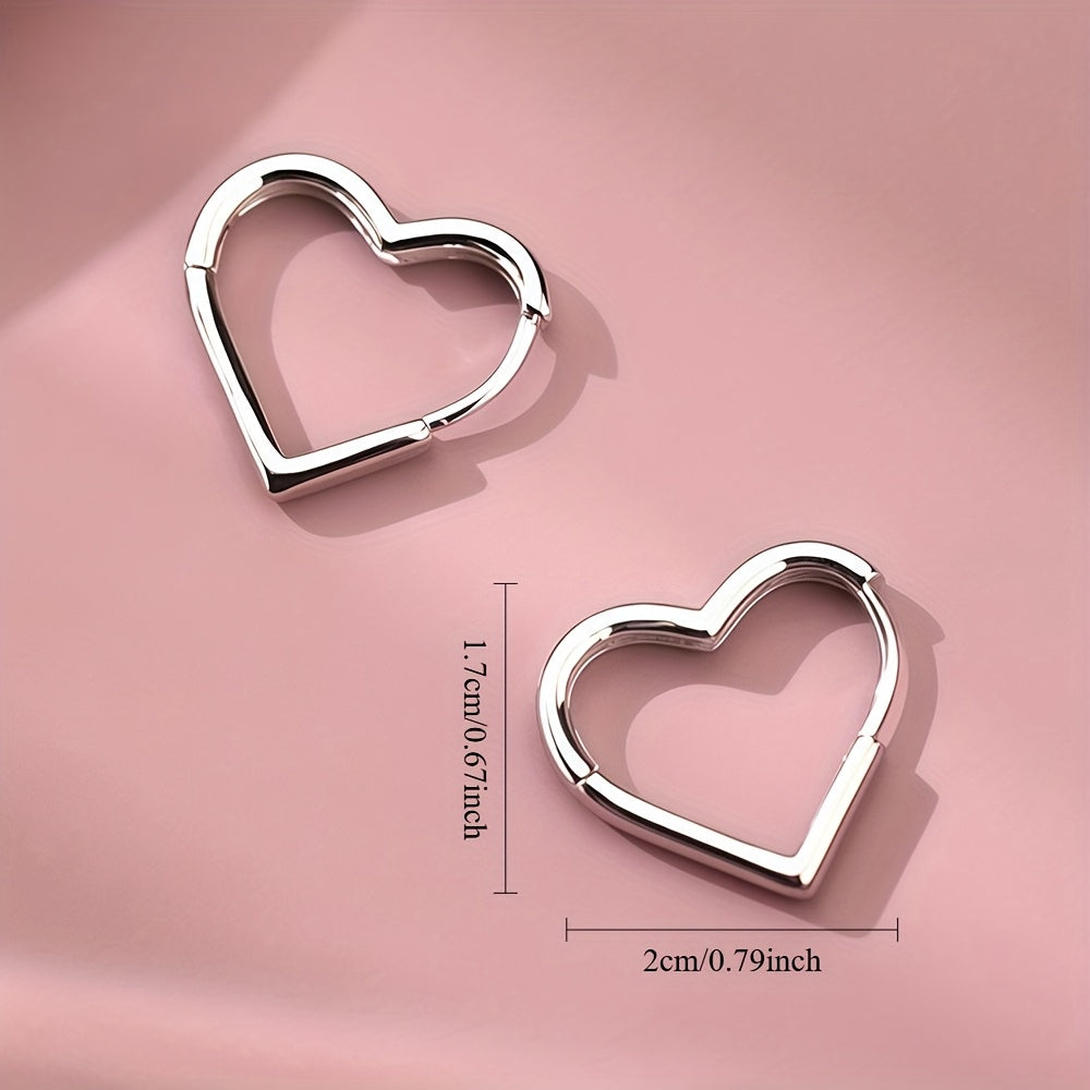 Molly | Gold Heart Earrings in Stainless Steel