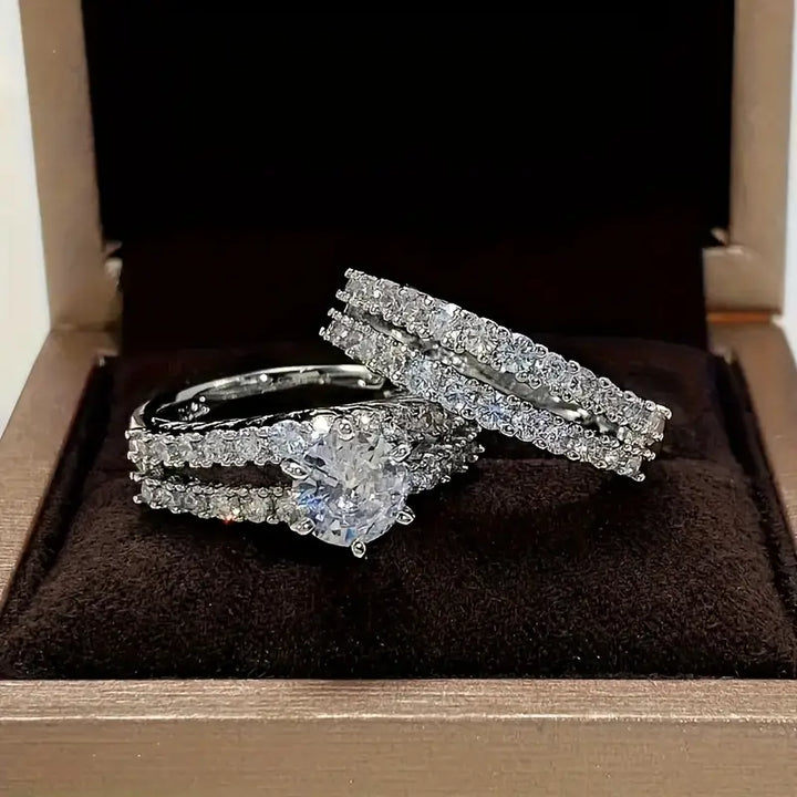 Celia | Eternal Radiance Ring Set