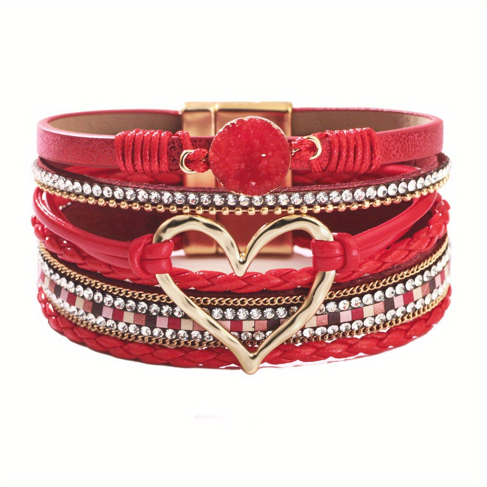 Bronwen | Bohemian Layered Leather Bracelet