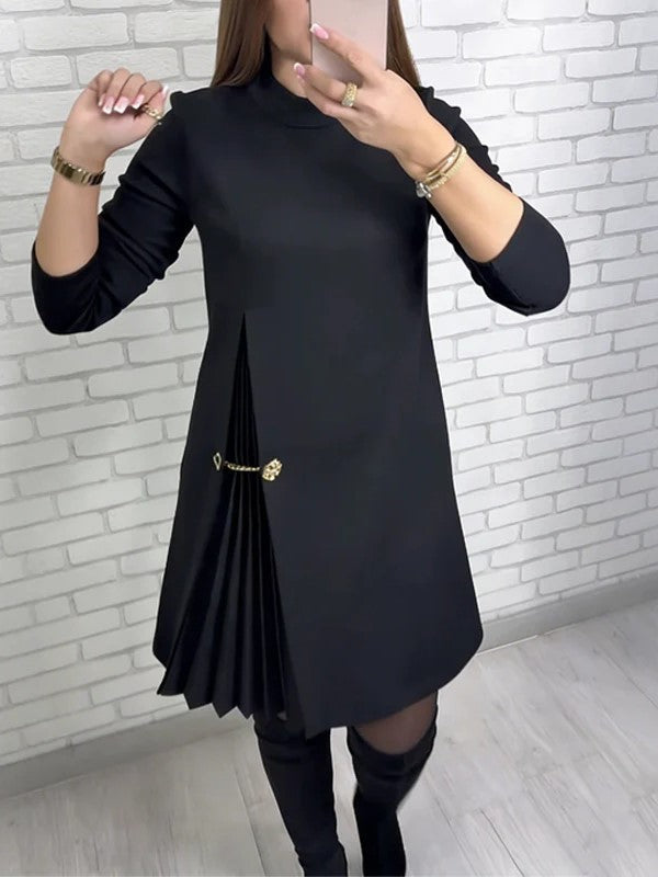 Dorothy | Asymmetric Pleated Mini Dress