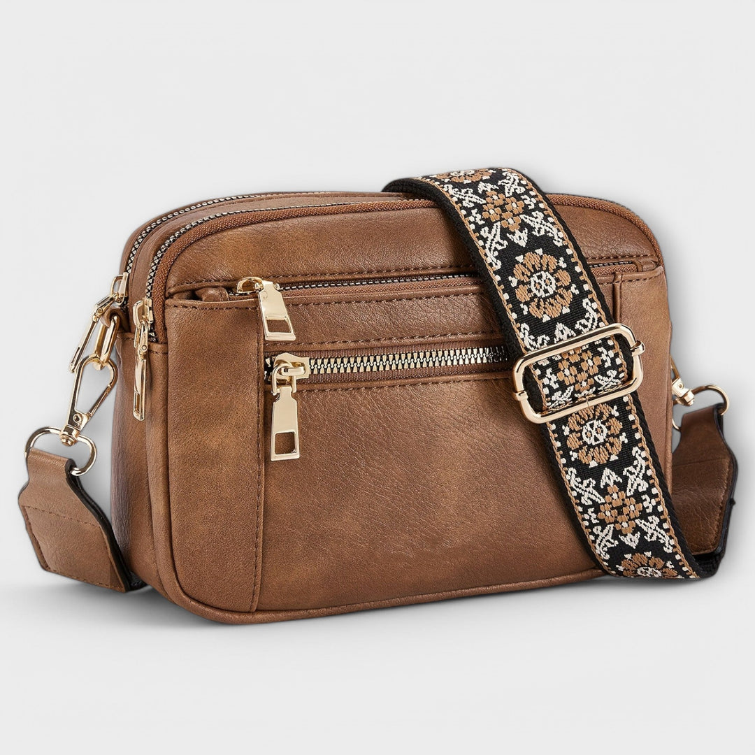 Retro Faux Leather Crossbody Bag