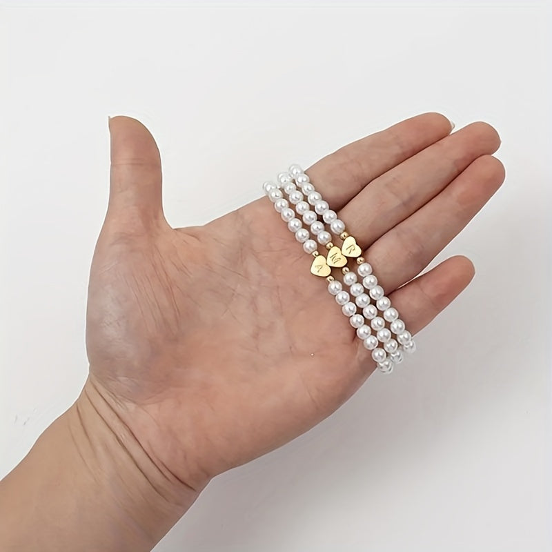 Abigail | Heart Initial Bracelet (A–Z)
