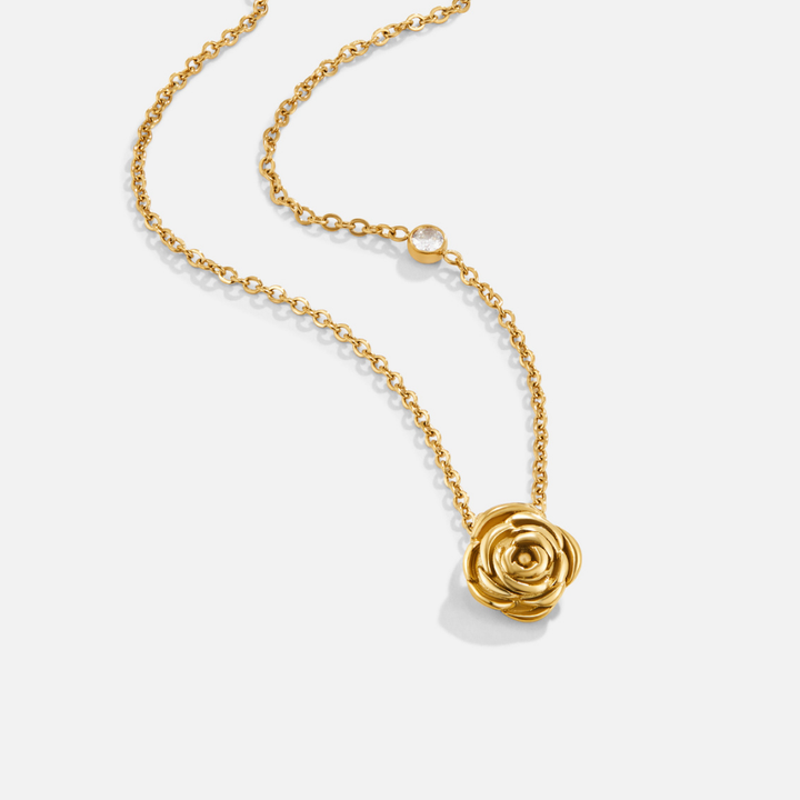 Rose | Gold Rose Pendant Necklace