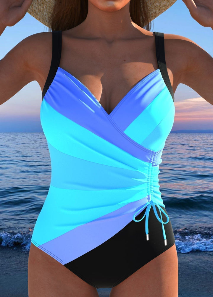 VIVIENNE | COLOURFUL WRAP SWIMSUIT