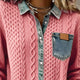 Kabira | Shirt with Denim Patchwork