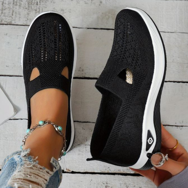 MURIEL | KNIT PLATFORM TRAINERS