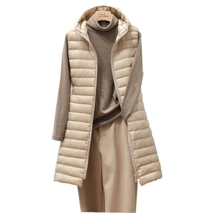 Womens Longline Long Gilet