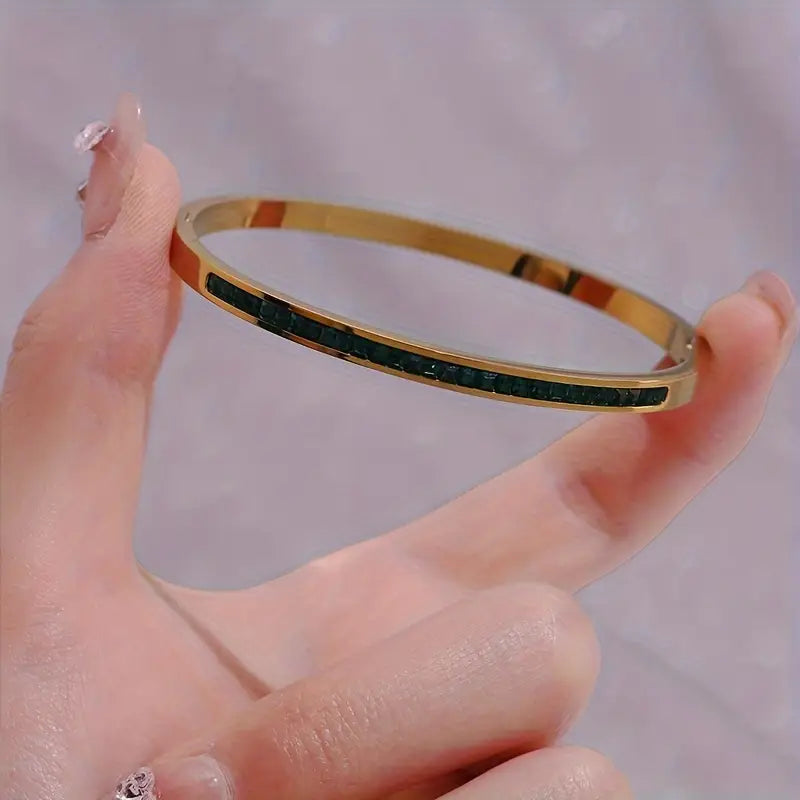 Gillian | Green and Gold Bracelet