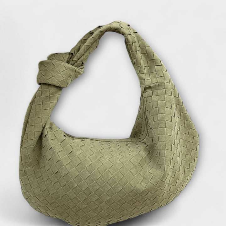 Large Woven Bag with Knot Detail